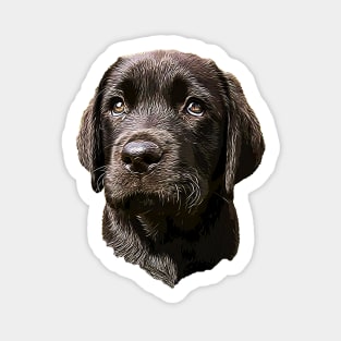 Labrador Retriever Black Puppy Dog Sticker